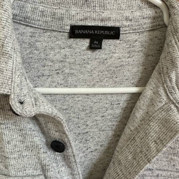 Men’s Banana Republic Sweater Shirt - Gray - Picture 3 of 4